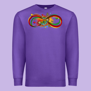 Butterfly Infinity Symbol Autism Premium Sweatshirt Designed By Lillyallendesigns