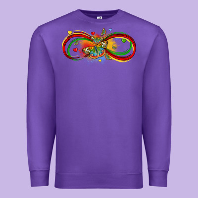 Butterfly Infinity Symbol Autism Premium Sweatshirt Designed By Lillyallendesigns