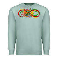 Seafoam butterfly infinity symbol autism Premium Sweatshirt - LillyAllenDesigns