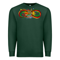 Sports Green butterfly infinity symbol autism Premium Sweatshirt - LillyAllenDesigns