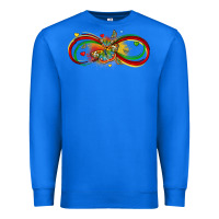 True Royal butterfly infinity symbol autism Premium Sweatshirt - LillyAllenDesigns