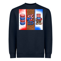 Navy usa macaroon and boots Heavyweight Sweatshirt - AdoDesignShop