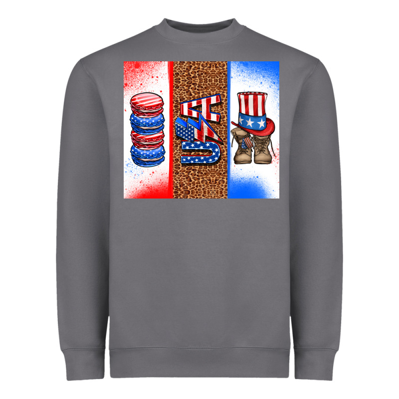 Usa Macaroon And Boots Heavyweight Sweatshirt by AdoDesignShop | Teevron
