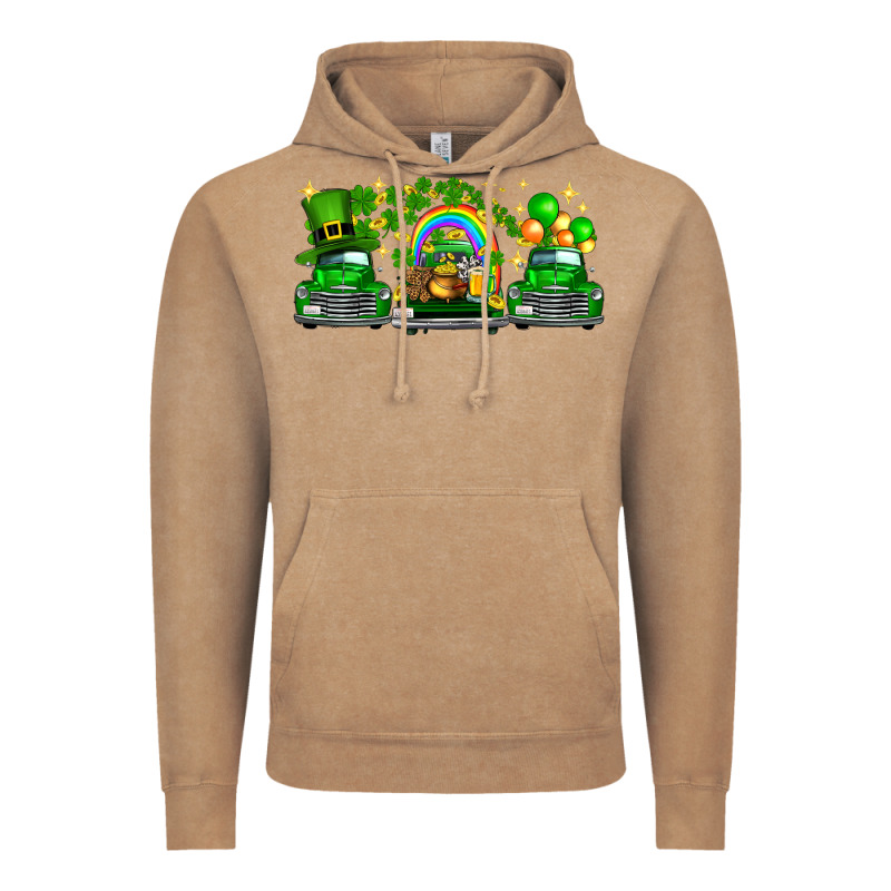 St Patricks Trucks Vintage Hoodie by FaDigitalArtStudio | Teevron