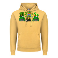 Vintage Mustard st patricks trucks Vintage Hoodie - FaDigitalArtStudio