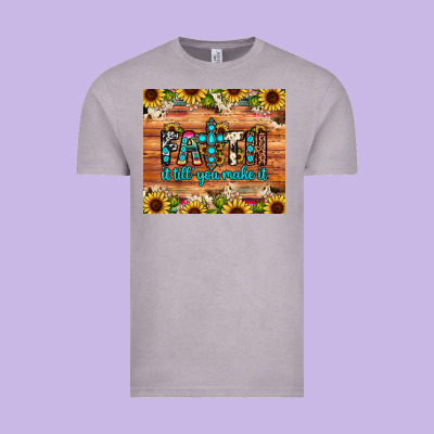 Faith It Till You Make It Vintage Tee Designed By Jahusdesignshop
