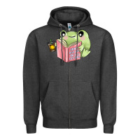Charcoal Heather dont bug me or ı will eat you Zipper Hoodie - MaliasSmallBusiness