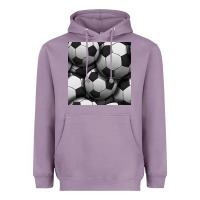 Lavender soccer seamless pattern Heavyweight Hoodie - BundleAndBundleShop