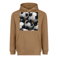 Toasted Coconut soccer seamless pattern Heavyweight Hoodie - BundleAndBundleShop