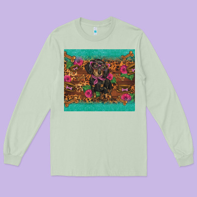 Dachshund Long Sleeve Tee Designed By Barkaloodesign