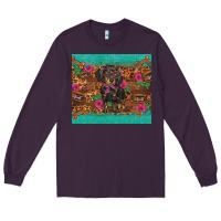Plum dachshund Long Sleeve Tee - BarkalooDesign