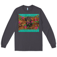 Smoke dachshund Long Sleeve Tee - BarkalooDesign