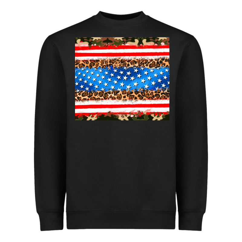 Usa Camouflage American Flag Heavyweight Sweatshirt by AdoDesignShop | Teevron