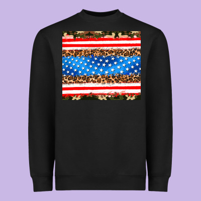 Usa Camouflage American Flag Heavyweight Sweatshirt Designed By Adodesignshop