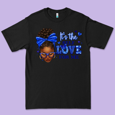 Premium Tee sorority colors it's the self love for me afro wom