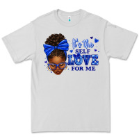 Dove Grey sorority colors it's the self love for me afro wom Premium Tee - texasbilliewilder