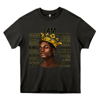 Asphalt afro man black king i am Heavy Core Tee - texasbilliewilder