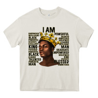 Cream afro man black king i am Heavy Core Tee - texasbilliewilder