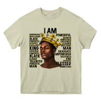 Mossy afro man black king i am Heavy Core Tee - texasbilliewilder