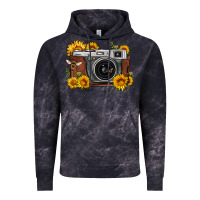 Cloud Black sunflower bee vintage camera Vintage Hoodie - FaDigitalArtStudio