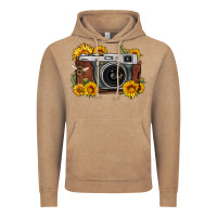 Vintage Coffee sunflower bee vintage camera Vintage Hoodie - FaDigitalArtStudio