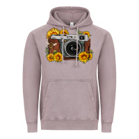Vintage Zinc sunflower bee vintage camera Vintage Hoodie - FaDigitalArtStudio