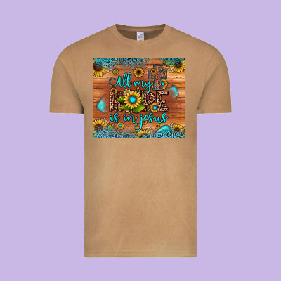 All My Hope Is In Jesus Vintage Tee Designed By Jahusdesignshop