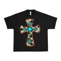 Black cowhide gemstone  cross Urban Heavy Tee - JahusDesignShop