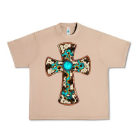 Burro cowhide gemstone  cross Urban Heavy Tee - JahusDesignShop