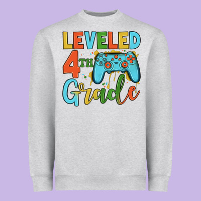 Leveled 4th Grade Heavyweight Sweatshirt Designed By Jahusdesignshop