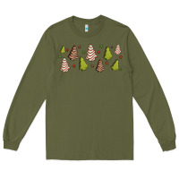 Army Green Christmas cakes Long Sleeve Tee - Jasminsmagicworld