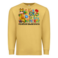Antique Gold it s ok to be different giraffe Premium Sweatshirt - LillyAllenDesigns