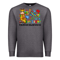Charcoal Heather it s ok to be different giraffe Premium Sweatshirt - LillyAllenDesigns