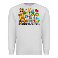 Dove Grey it s ok to be different giraffe Premium Sweatshirt - LillyAllenDesigns