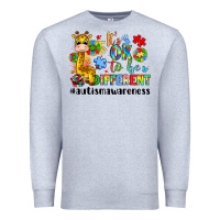 Heather Grey it s ok to be different giraffe Premium Sweatshirt - LillyAllenDesigns