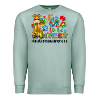 Seafoam it s ok to be different giraffe Premium Sweatshirt - LillyAllenDesigns