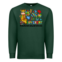 Sports Green it s ok to be different giraffe Premium Sweatshirt - LillyAllenDesigns