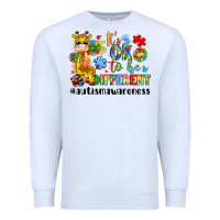 White it s ok to be different giraffe Premium Sweatshirt - LillyAllenDesigns