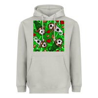 Moon Dust soccer gnomes and hearts seamless pattern Heavyweight Hoodie - BundleAndBundleShop