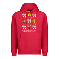 Cardinal softball coquette bow Premium Hoodie - JahusDesignShop