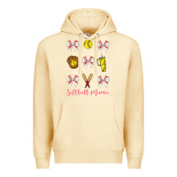 Pina Colada softball coquette bow Premium Hoodie - JahusDesignShop