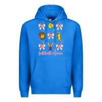 True Royal softball coquette bow Premium Hoodie - JahusDesignShop