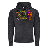 Vintage Black teacher halloween Vintage Hoodie - RacoonDesign