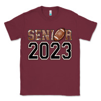 Burgundy senior 2023 american football Classic Tee - AdoDesignShop