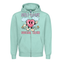 Seafoam self love social club Zipper Hoodie - MaliasSmallBusiness