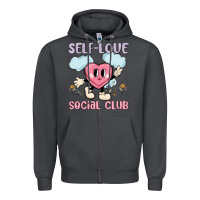 Smoke self love social club Zipper Hoodie - MaliasSmallBusiness