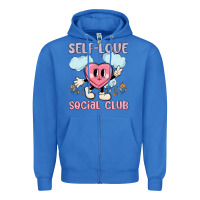 True Royal self love social club Zipper Hoodie - MaliasSmallBusiness