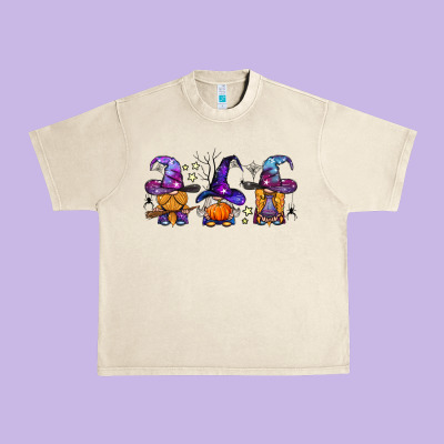 Witch Gnomes Halloween Urban Heavy Tee Designed By Bundleandbundleshop