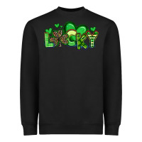 Black lucky st patrick s day Heavyweight Sweatshirt - Artiststas