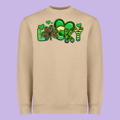 Lucky St Patrick S Day Heavyweight Sweatshirt Designed By Artiststas
